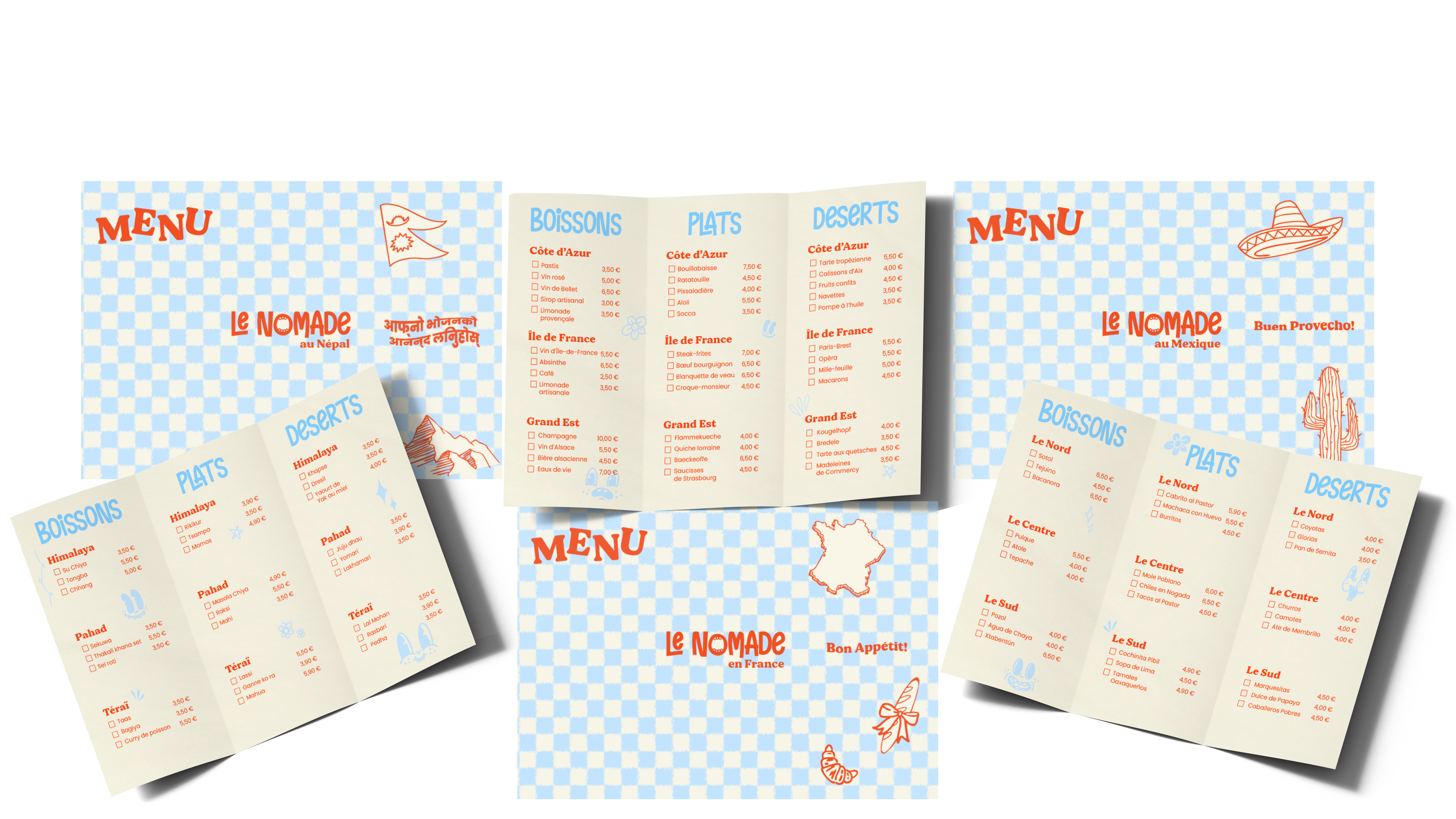 Menu Le Nomade